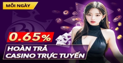 Bongvip hoàn trả Live Casino 0.65%