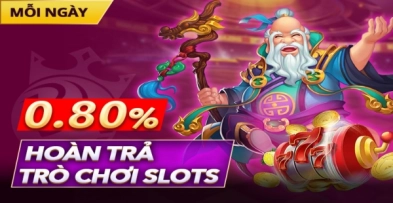 Bongvip hoàn trả Slot Game 0.8%